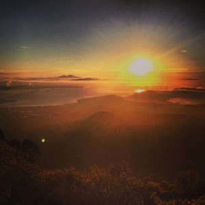 View from Mt. Tam at sunrise