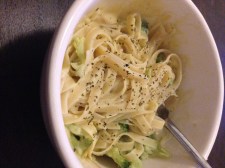Homemade cauliflower alfredo