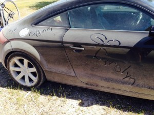 At least my car USED to be black! 