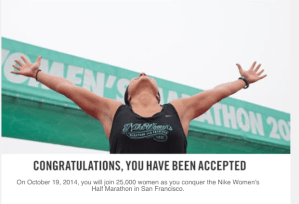 I got into Nike! 
