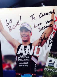 "To Carolyn, Live Your Dreams"