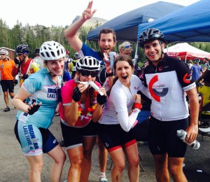 Happy and silly! We made it to the top of the 5th pass!! 