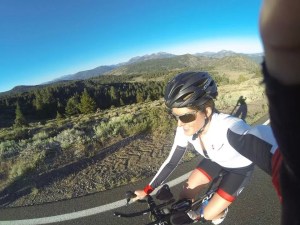 First climb of the day and feeling oh so happy!! 