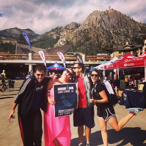 Chris, Colette, Sam and I at the Ironman Village on Thursday