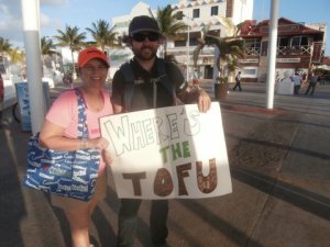 Mom and brother on the run course